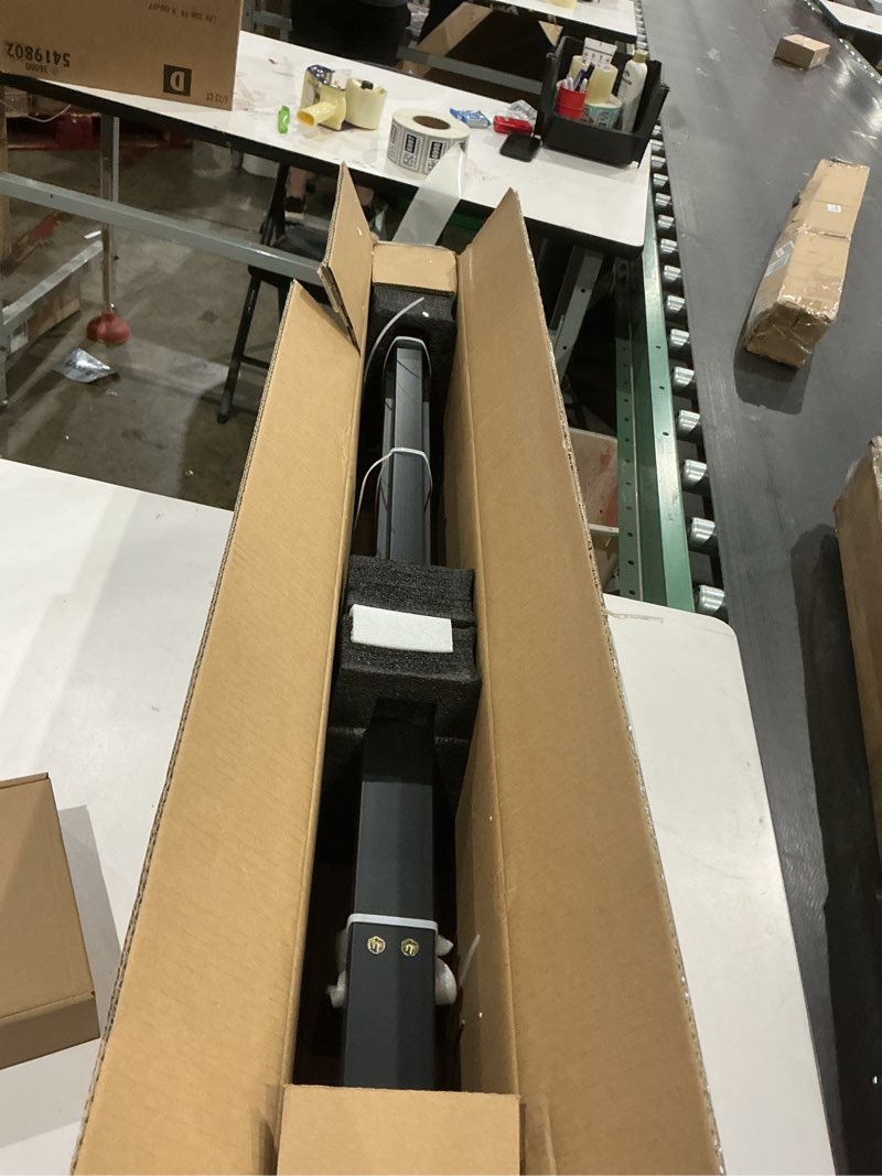 Condition photo showing Good Condition for vivosun outdoor handrail, 3 step stair handrail, 40" x 36" fits 1 to 3 steps, wrought mattle iron handrail for concrete steps, porch steps, one-step assembly, black 3 steps straight