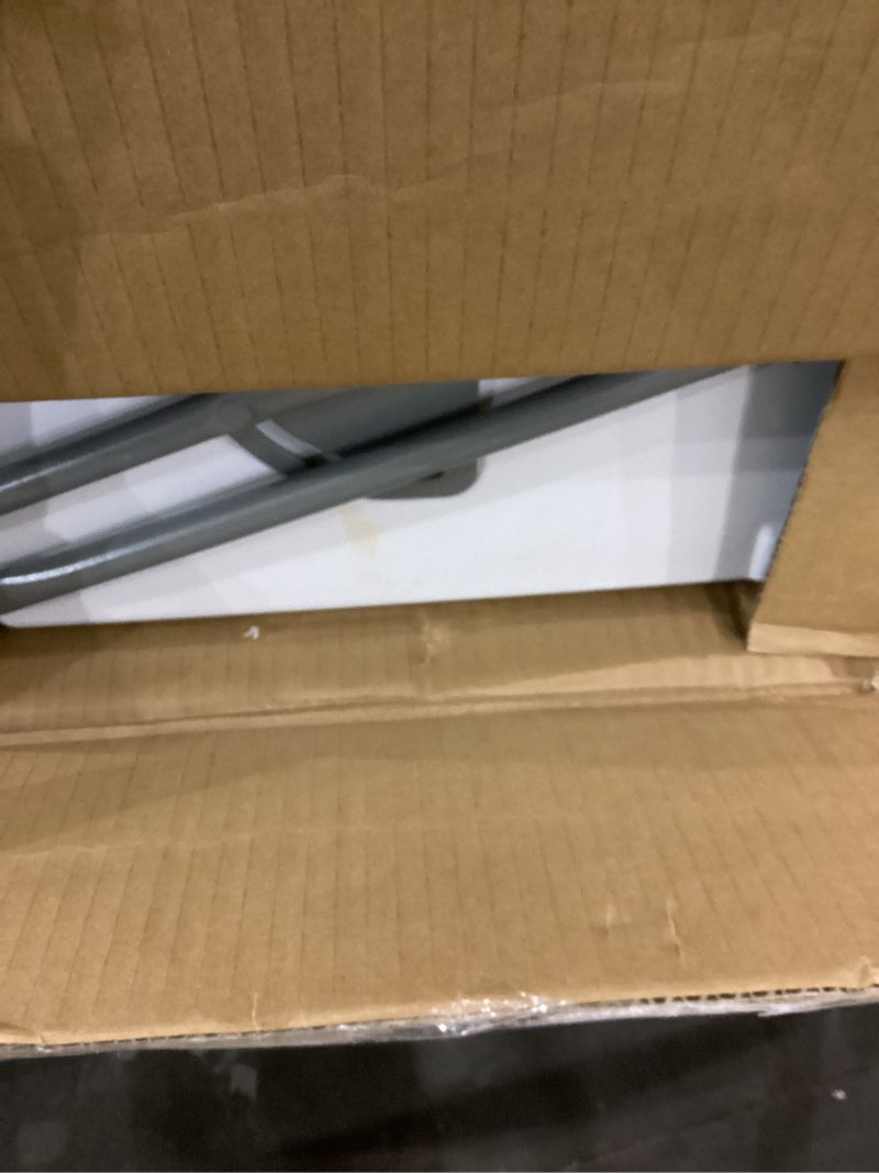 SHAREWIN Ice Cooler Folding Table,Double-Layer Party Chilling Table with Drain and Detachable White 