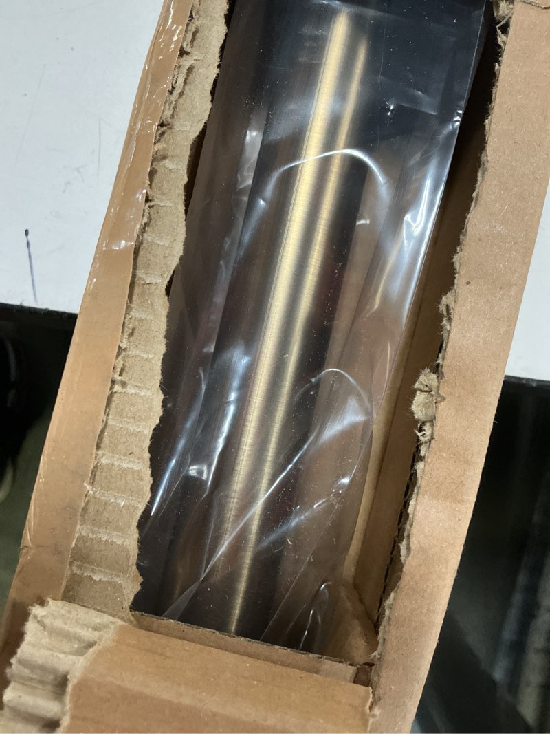 Condition photo showing New/Like New for ivilon tension curtain rod - spring tension rod for windows or shower, 24 to 36 inch. warm gold 24" to 36" warm gold