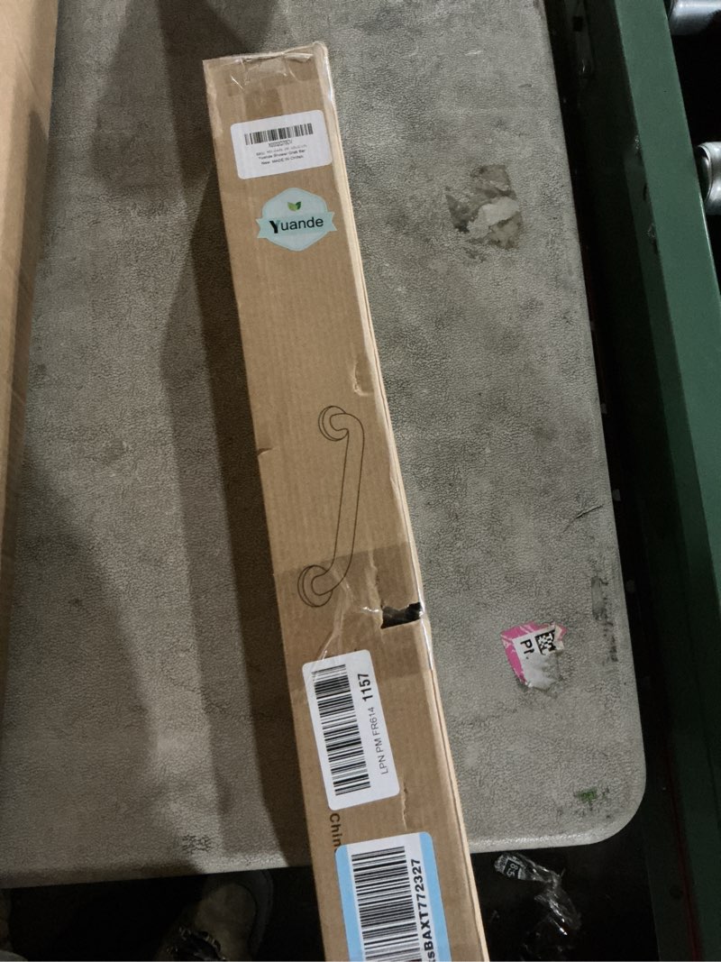 Condition photo showing Good Condition for 24 Inch Anti Slip Shower Grab Bar 1.25" Diameter, YuanDe 2 Pack Stainless Steel Bath Grab Bar, Knurled Bathroom Safety Rail, Shower Handrail Support, Handicap Elderly Injury Balance Assist Handles 24inch-2 Pack