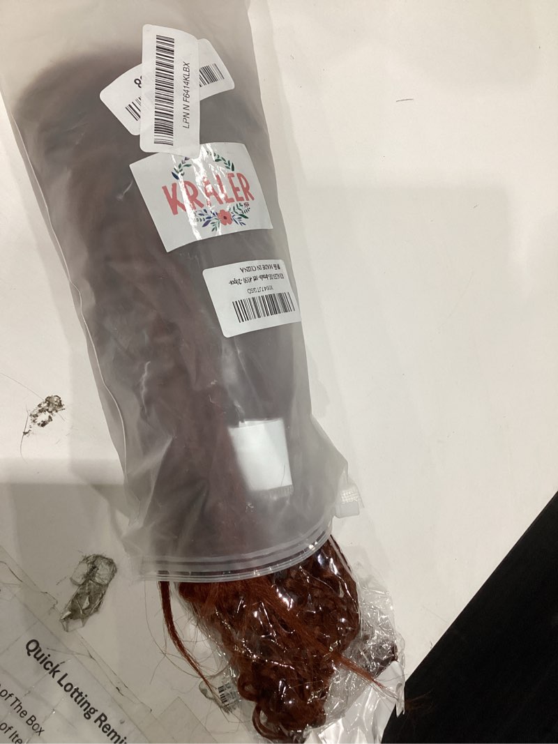 Condition photo showing Good Condition for kraler 24 inch mixed de dreadlock extensions sets, 3 in 1 20 strands synthetic double ended dreads extensions, copper red hippie crochet dreads style for girls 24 inch(mix 20 strands) copper red