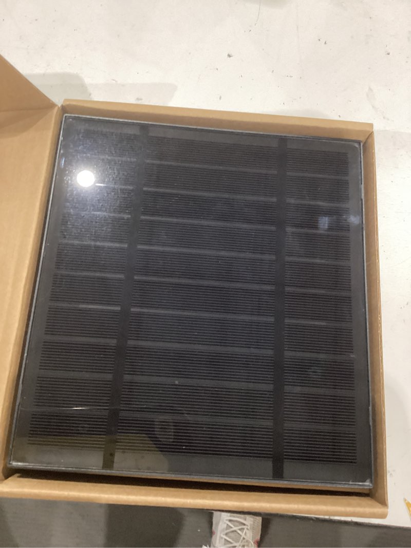 Condition photo showing Good Condition for solar panels for ring camera outdoor (new generation) 5w 5v solar panel charger with usb-c&plug for spotlight cam plus&stick up cam pro.waterproof ip65 360°adjustable 2m cable (black, 1) black 1piece