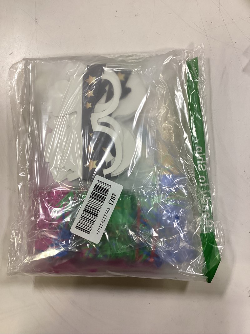 Condition photo showing New/Like New for Konsait 108 PCS New Years Eve Party Supplies, Nye Props 2026 Glasses Temporary Tattoos Rubber Bracelets Noise Makers Stickers Happy New Year Decorations Accessories Nye Party Favors 2026