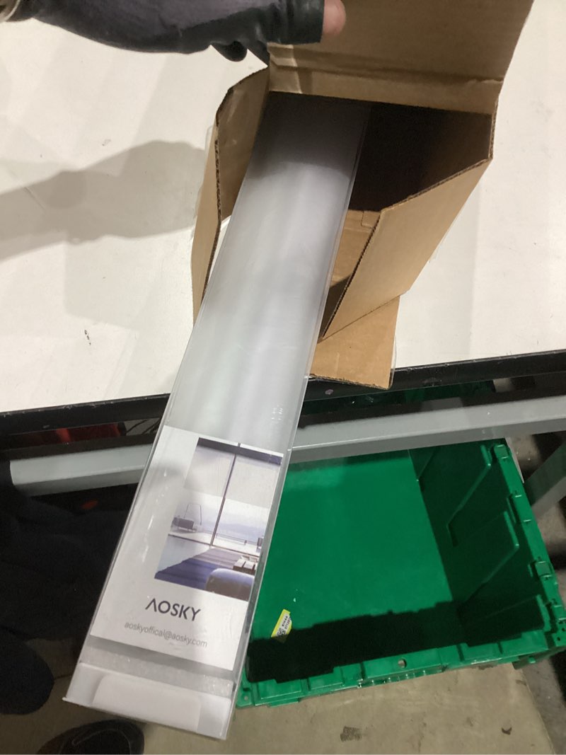 Condition photo showing New/Like New for AOSKY Cordless Roller Shades Blackout Blinds for Windows Room Darkening Rolled Up Shades with Spring System, UV Protection Window Shades Door Blinds for Home and Office (33" W x 72" H, White) 33"W x 72"H White