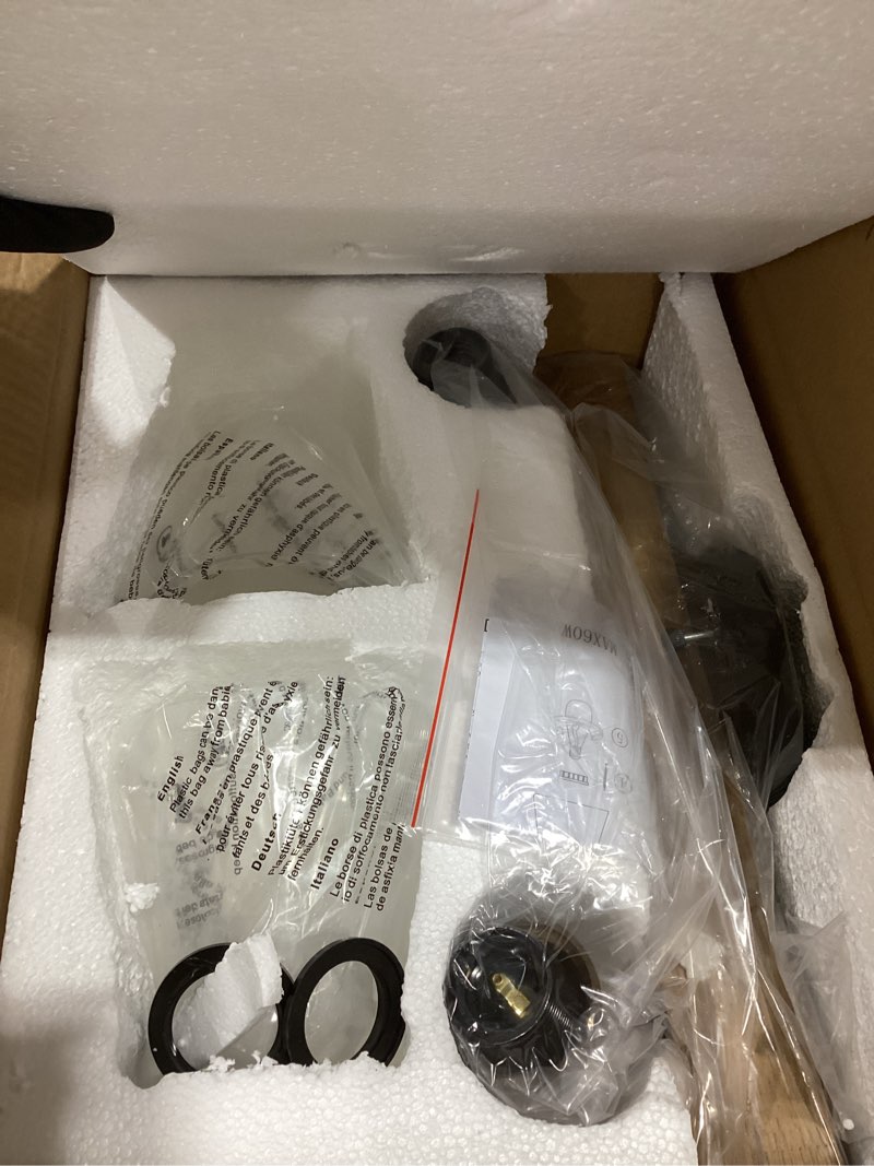 Condition photo showing As Is for 2-Light Rustic Farmhouse Glass Track Flush Mount Ceiling Light Fixture Mini Clear Seeded Glass Shade and Oak Wood Semi Flush Mount Ceiling Light for Kitchen Bedroom Hallway Entryway Sink Small 2-light