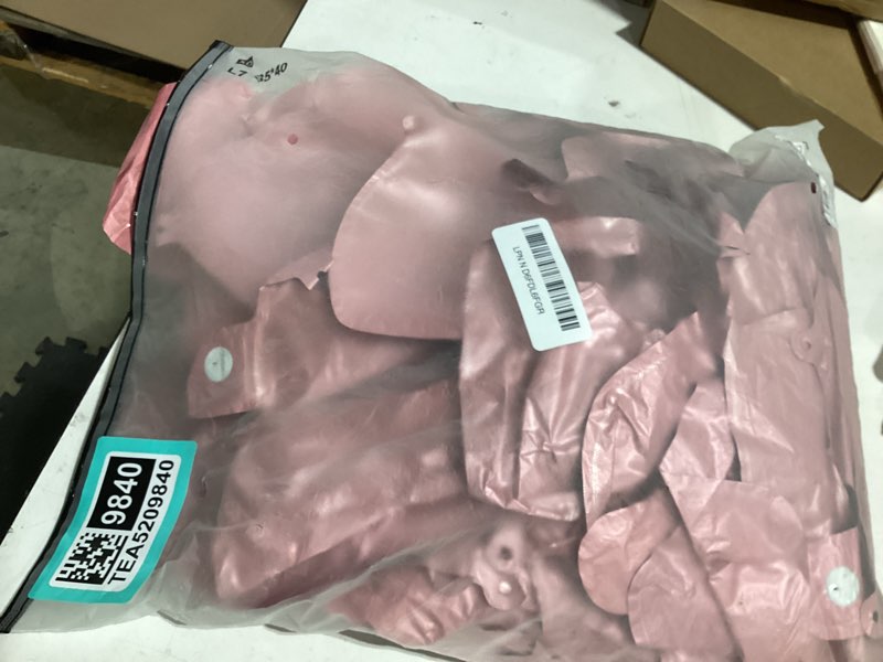 Condition photo showing As Is for 65 pcs pink happy birthday balloons, 2 sets a-z pink letters foil balloons,16 inch personalized name happy birthday banners for wedding baby shower anniversary party decorations