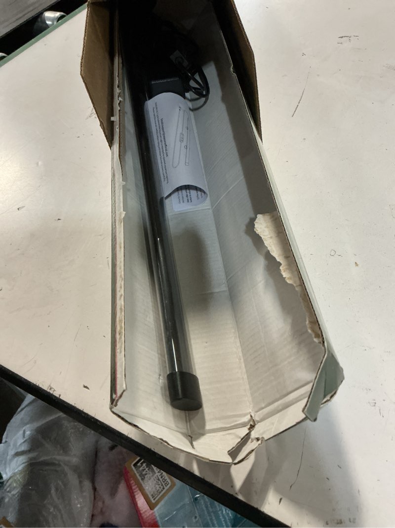 Condition photo showing As Is for seaoura submersible aquarium light for 20 to 35 inch fish tank, 24/7 cycle fish tank light with timer, aquarium plant light with full spectrum+7 single colors, auto on/off, adjustable brightness 18.9 inch length