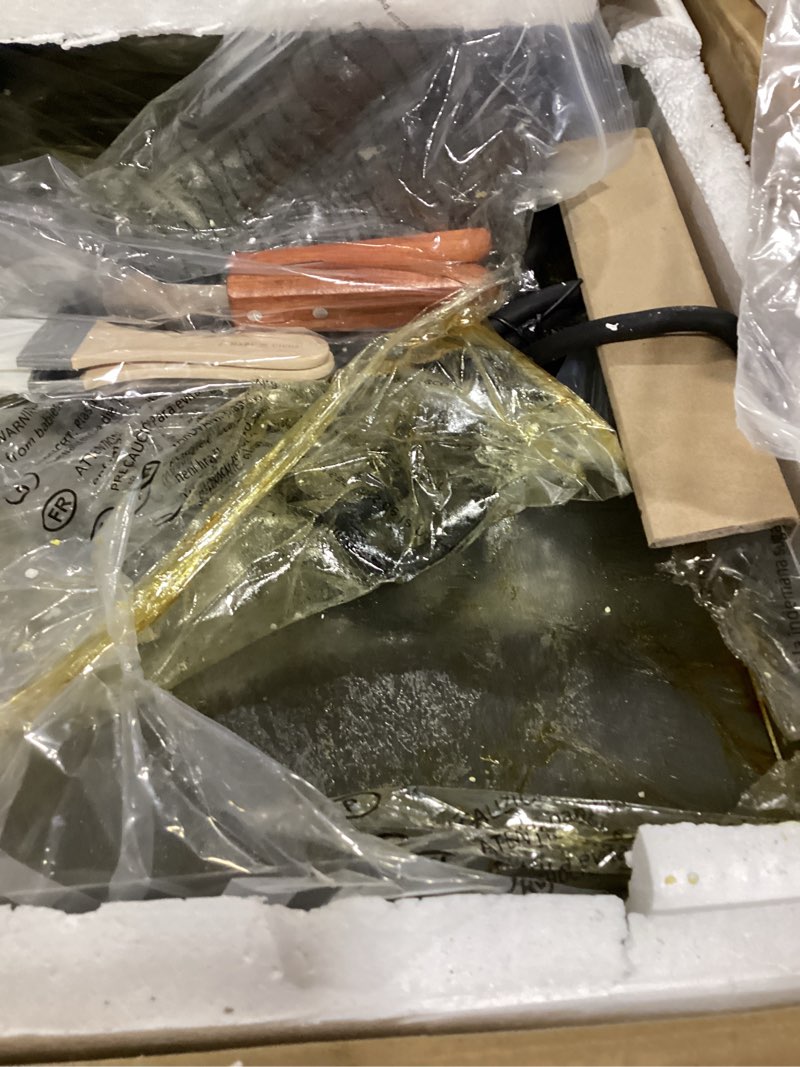 **AS IS** VEVOR Commercial Electric Griddle, 22\", 1600W Countertop Flat Top Griddle, Stainless Steel Teppanyak