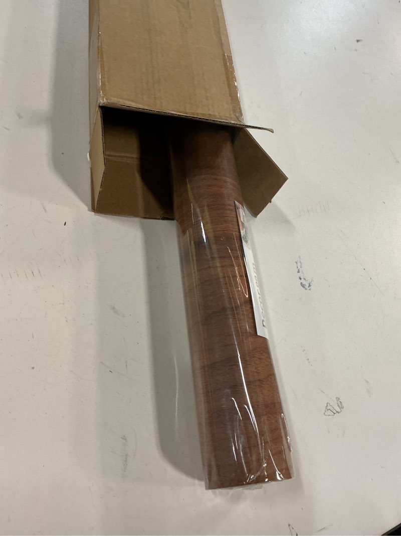 Condition photo showing New/Like New for Decoroom Wood Grain Contact Paper Peel and Stick, Vintage Thicken Wood Contact Paper for Cabinets Furniture, Natural Wallpaper Self-Adhesive Removable Waterproof Vinyl Film 24in X 197 in 23.6" x 197" Brown