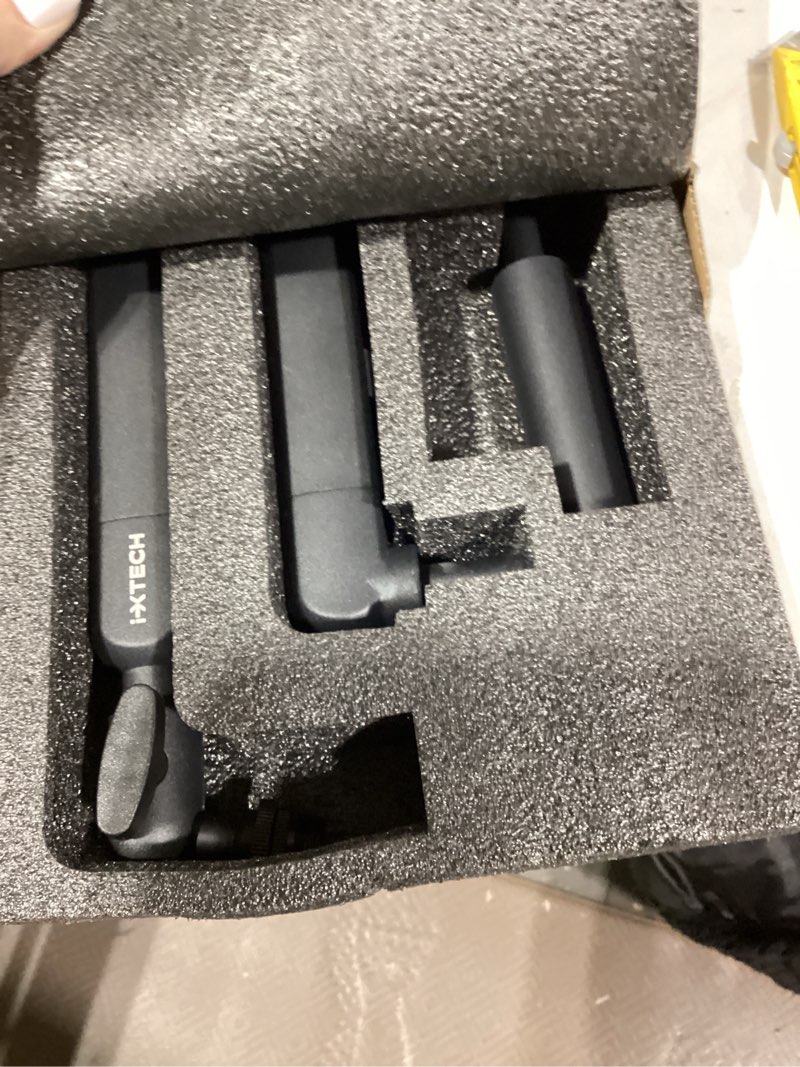 Condition photo showing New/Like New for ixtech mic arm desk mount, low profile 360° swivel mic boom arm, adjustable microphone arm with detachable rise column and built-in cable management for streaming and recording. 1 lizard