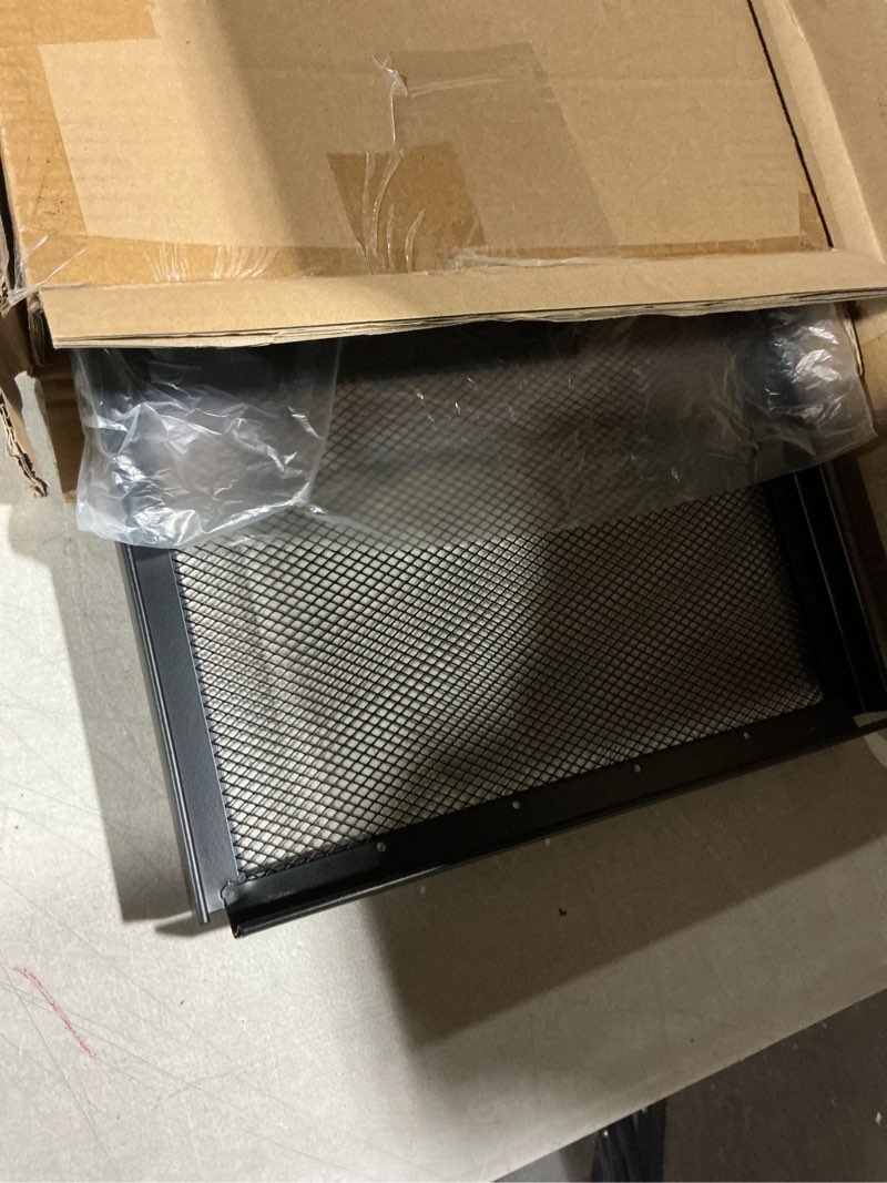 Condition photo showing As Is for zilla pet reptile terrarium fresh air screen cover with hinged door 20" x 10" 20" x 10" black
