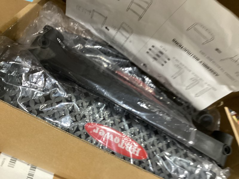 Condition photo showing As Is for HBTower Trampoline Ladder, 3-Step Trampoline Steps with Horizontal Wide Steps, Skid-Proof Steps Universal Hook, UV Treated Steel, 220Lbs Capacity Trampoline Stairs Accessories for Kids/Children