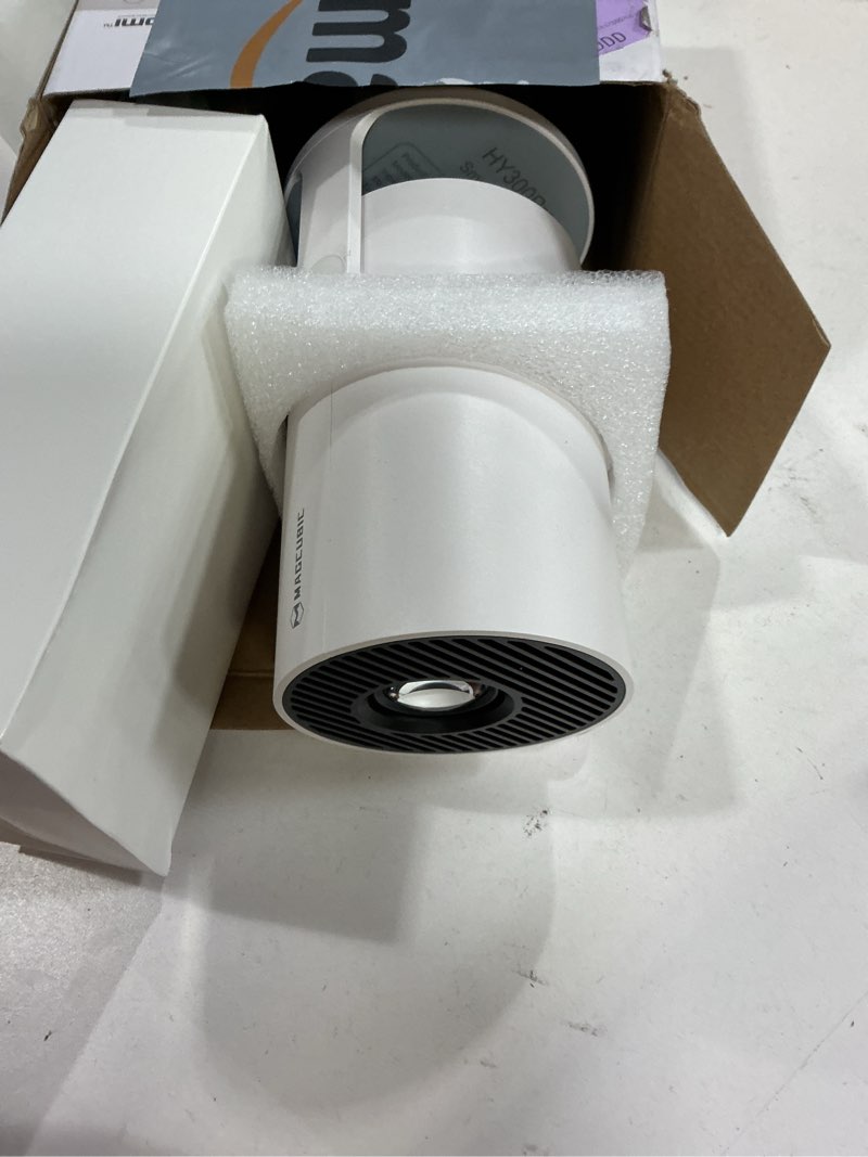 Condition photo showing New/Like New for Magcubic 2026 Upgraded HY300PRO Mini Projector with WiFi and Bluetooth, Portable Projector 4K Support, Auto Keystone, 180 Degree Rotation, Smart Proyector for Home Outdoor White