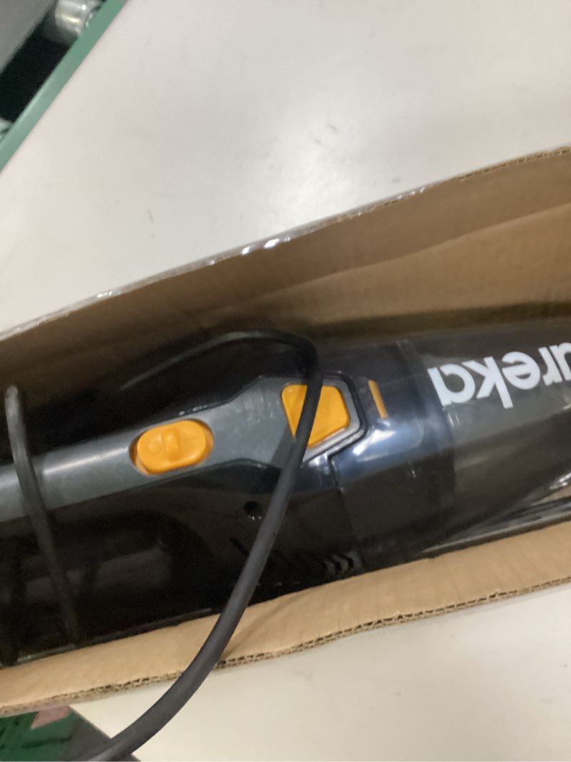 Condition photo showing As Is for eureka blaze stick vacuum cleaner, powerful suction 3-in-1 small handheld vac with filter for hard floor lightweight upright home pet hair, dark black 3-in-1 handheld vac nes210 blaze black