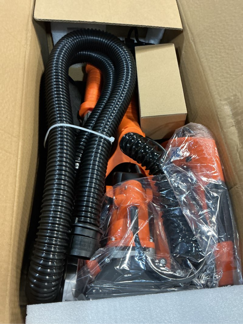 Condition photo showing Good Condition for drywall sander tool, kuperia 8.5 amp popcorn ceiling removal tool with 7 variable speed 800-1800rpm,electric drywall sander with extendable handle,led light,6 basic sand paper& 6 grid sandpaper,orange