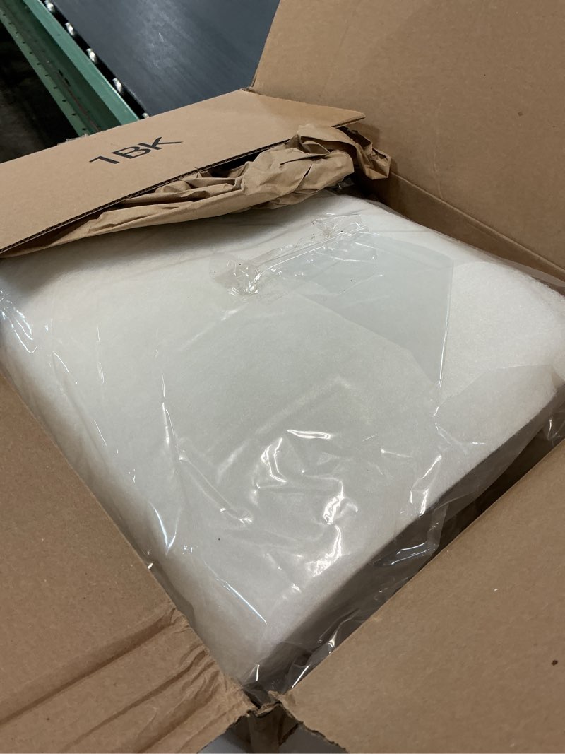 Condition photo showing As Is for 6 pack beige pond filter pads 14 x 18 inch filtration for high flow koi ponds and water gardens reusable, 1.25 inch thick