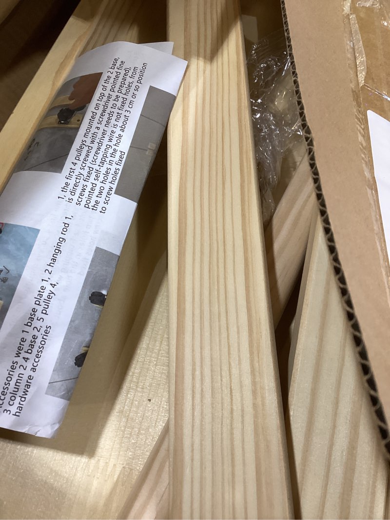 Condition photo showing New/Like New for hggzeg baby garment rack, kids clothing rack with storage shelf & hanging rod, solid wood dog cat wardrobe coat rack, for toddler nursery, child's room (s)