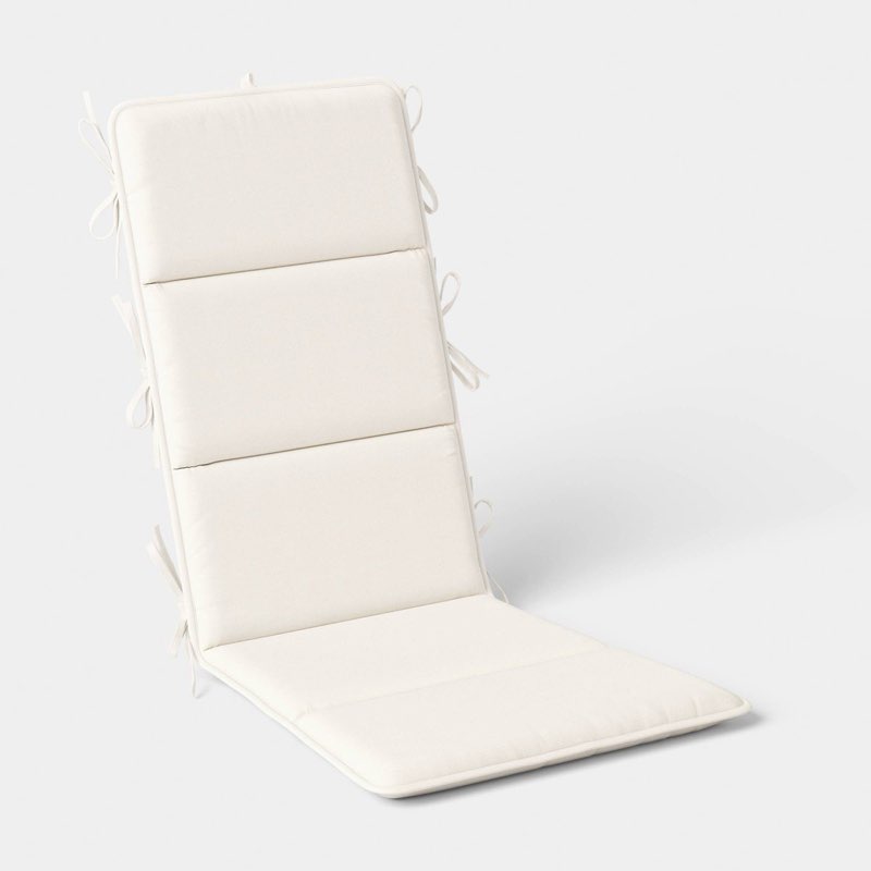 solid adirondack cushion ivory