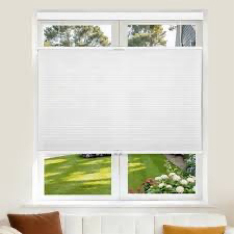 Grandekor Top Down Bottom Up Cellular Shades Cordless,34.5" W x 64" H,Pull Down Honeycomb Blinds for
