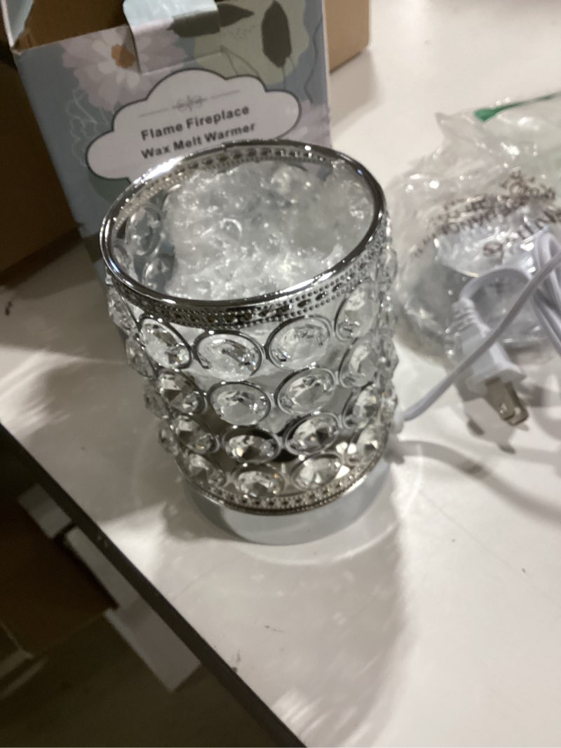 wax melt warmer wrought iron crystal oil burner for home, living room, bedroom, kitchen, office (golden) similar item 