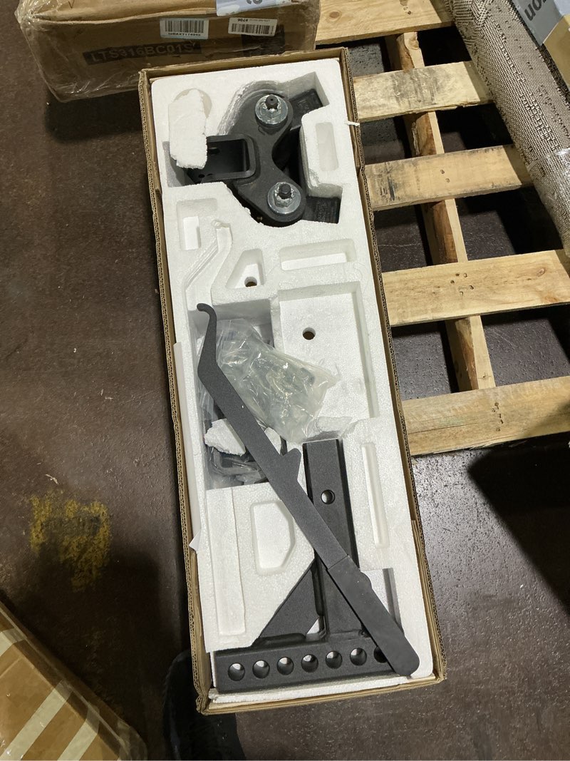 Condition photo showing As Is for curt 17499 trutrack light-duty trunnion bar weight distribution hitch with sway control, up to 8,000 lbs., 2-inch shank 4 point (active) 5k to 8k