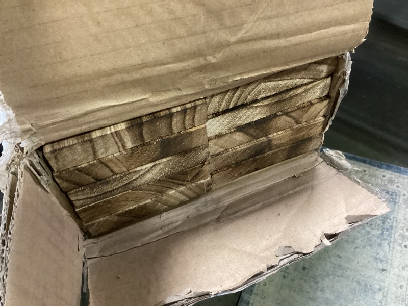 Condition photo showing Good Condition for 10 Pack 47.2" x 3.15" Real Reclaimed Pine Wood Planks, 10.3 Sqft Solid Wood Boards for DIY Projects, Rustic Farmhouse Decor, Nail-up Wall & Craft Use