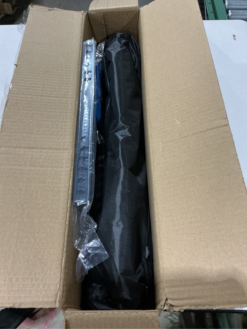 Condition photo showing New/Like New for artist easel stand painting stand art easel, 20" to 61" art easel for painting canvase & displaying, aluminum adjustable height display tripod with portable bag/folding keg/apron.(black)