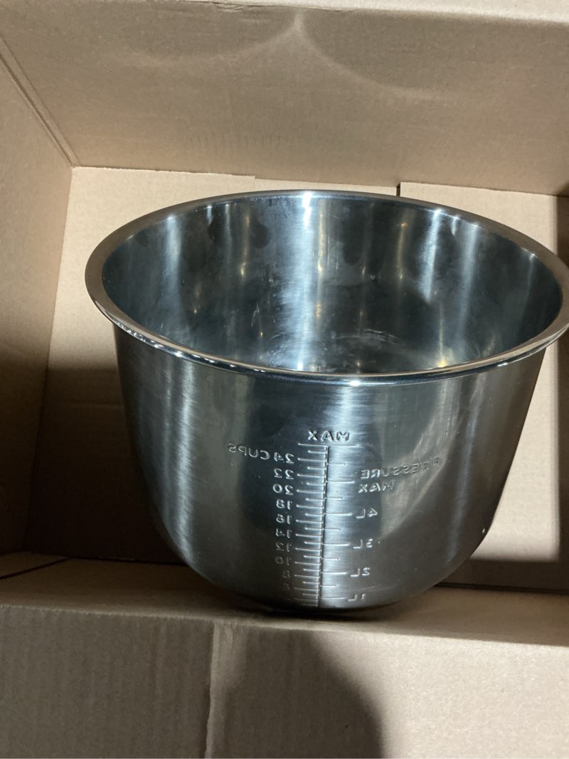 Condition photo showing Good Condition for Instant Pot Stainless Steel Inner Cooking Pot 8-Qt, Polished Surface, Rice Cooker, Stainless Steel Cooking Pot 8.5 Quarts Inner Pot