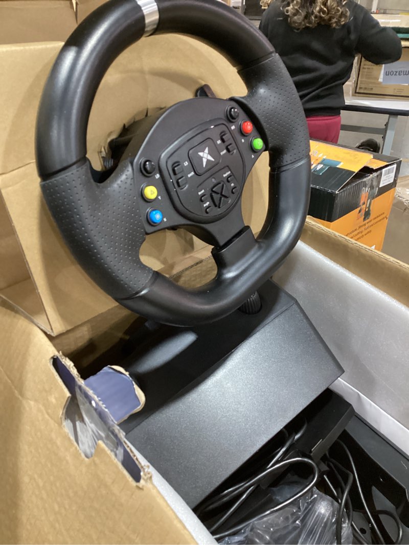 Condition photo showing Good Condition for NBCP Racing Wheel with 6-Speed Shifter & Pedals –1080° Gaming Steering Wheel for PS4, Xbox & PC, Vibration Feedback, Clamp Mount, Plug & Play 1080° For Xbox /PC/PS4/PS3/Switch