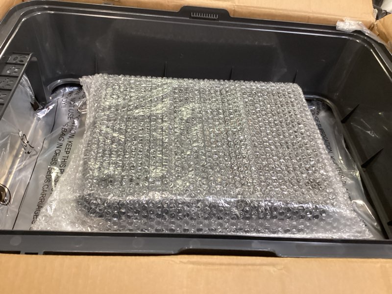 Condition photo showing New/Like New for XXL Stainless Steel Litter Box with Lid, 28" Lx20 W Extra Large Cat Litter Boxes for Big Cats, Jumbo Metal Litter Box with Footboard & Scoop,Anti-Leakage,Non-Sticky,Odorless,Easy to Clean