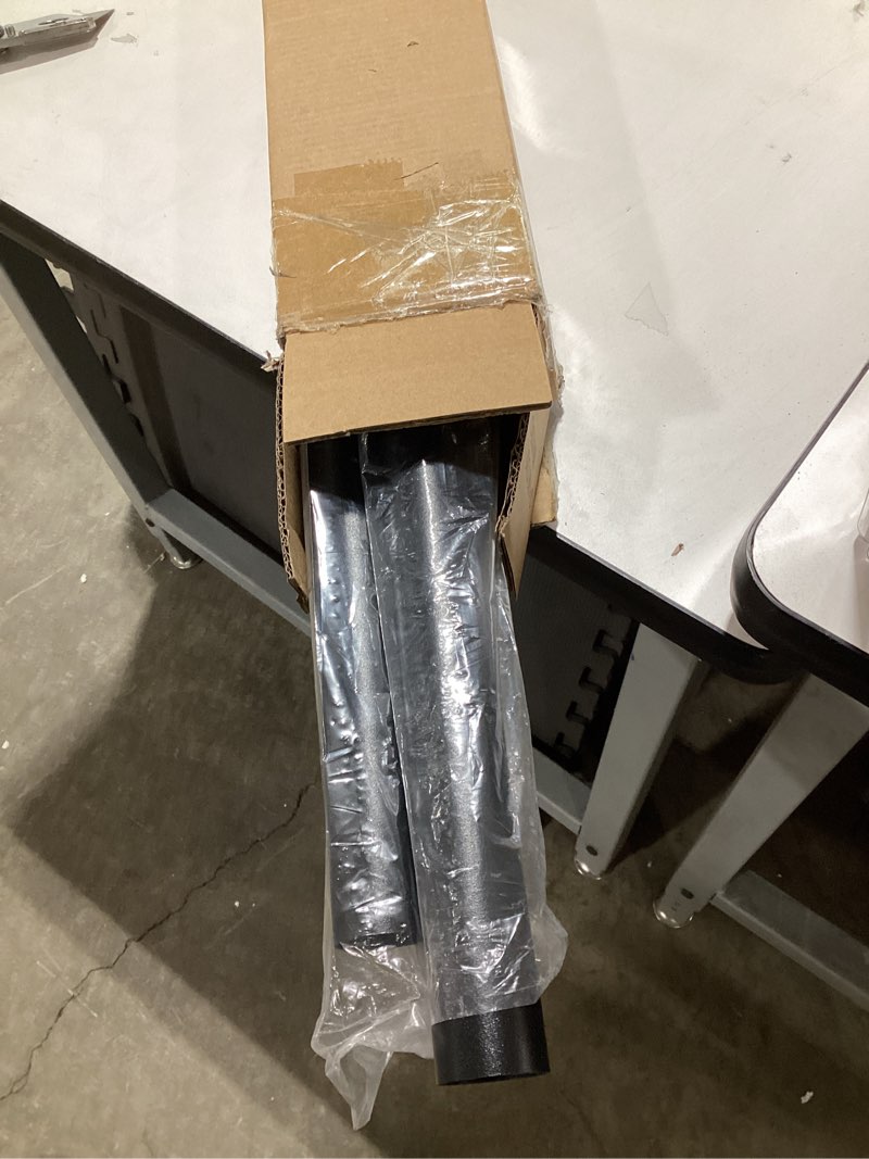 Condition photo showing Good Condition for tension curtain rod 43-124 inches extra long black heavy duty tension rods adjustable curtain rod no drilling spring loaded tension rod for windows patio hold up blackout curtains and non slip 43 to 124 inches black
