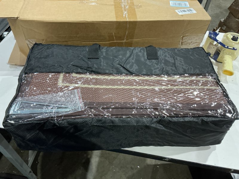 Condition photo showing Good Condition for grill cover for outdoor grill, universal fit 45"-75" bbq gas grill waterproof anti-uv oxford fabric windproof design with adjustable straps, fits weber/char-broil/nexgrill and more (58") 210d black+green 53" - 58"