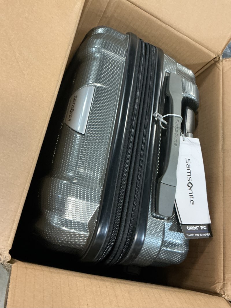 Condition photo showing Good Condition for samsonite omni pc hardside expandable luggage with spinner wheels, black, carry-on 20-inch carry-on 20-inch black