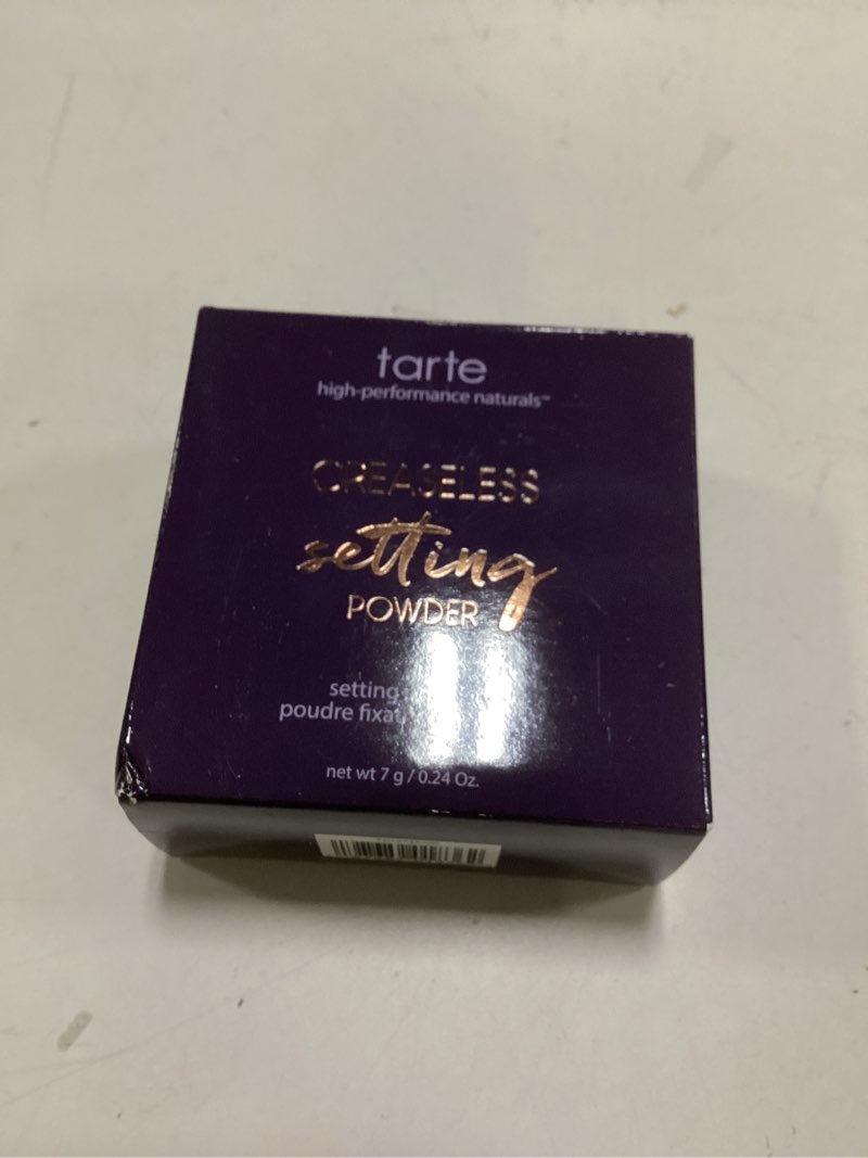Condition photo showing item condition for tarte creaseless setting powder – Loose Face Powder, Lightweight Oil-Absorbing Formula for Longwear Finish, Vegan & Cruelty Free pink (fair to tan skin tones) Full Size