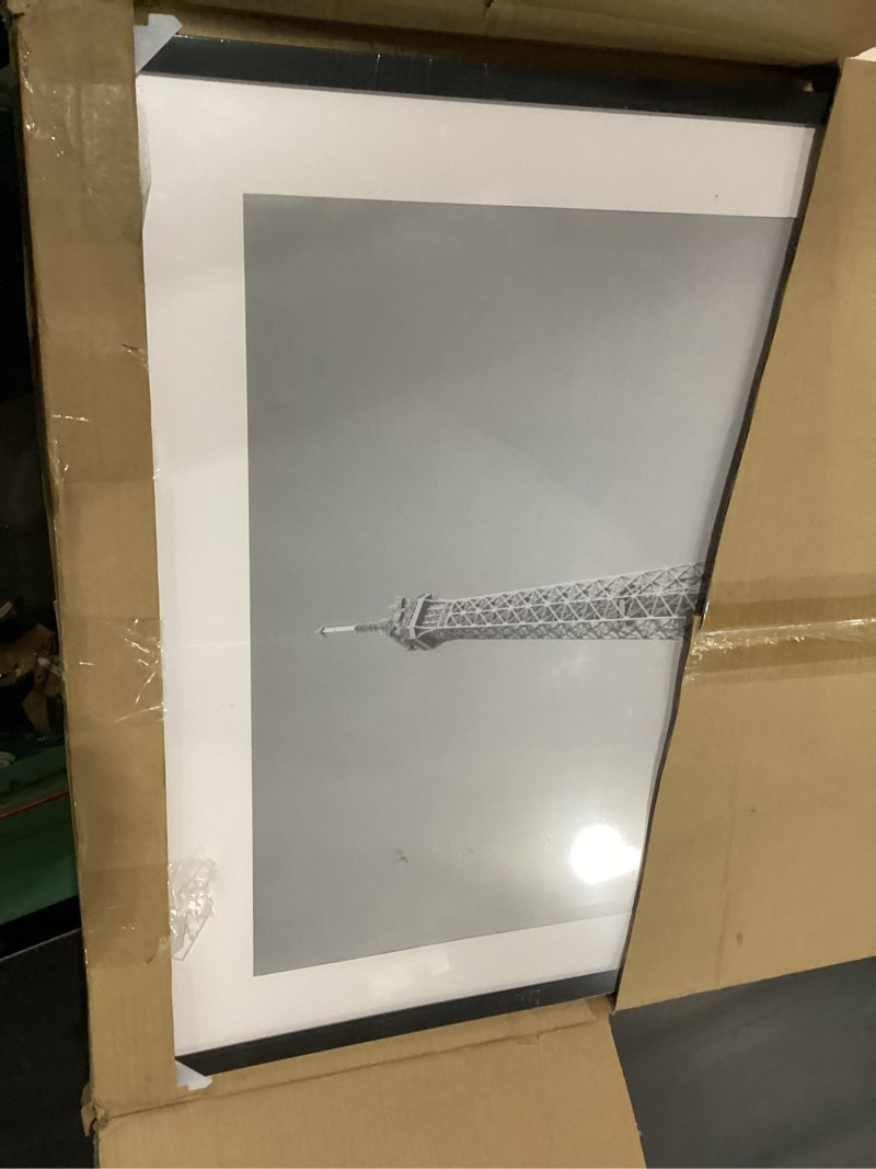 Condition photo showing New/Like New for upsimples 24x36 poster frame, display pictures 20x30 with mat or 24 x 36 without, wall hanging picture frames, black, 1 pack black 24x36