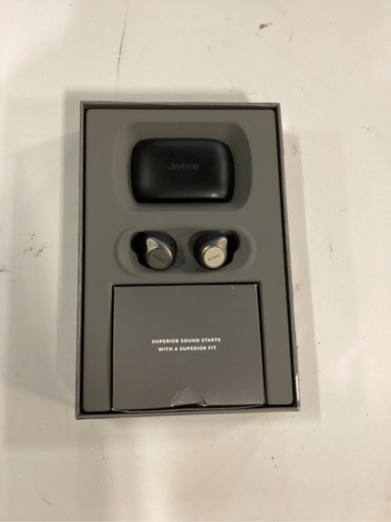 Condition photo showing Good Condition for Jabra Elite 75t– True Wireless Earbuds with Charging Case, Titanium Black – Active Noise Cancelling Bluetooth Earbuds with a Comfortable, Secure Fit, Long Battery Life, Great Sound