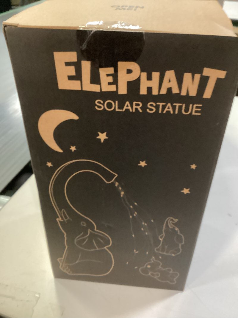 Condition photo showing New/Like New for Qeeman Elephant Statues for Garden Decor: Outdoor Sculptures for Lawn Ornaments - Porch Patio Balcony Front Yard Christmas Birthday Gifts for Mom Grandma Women