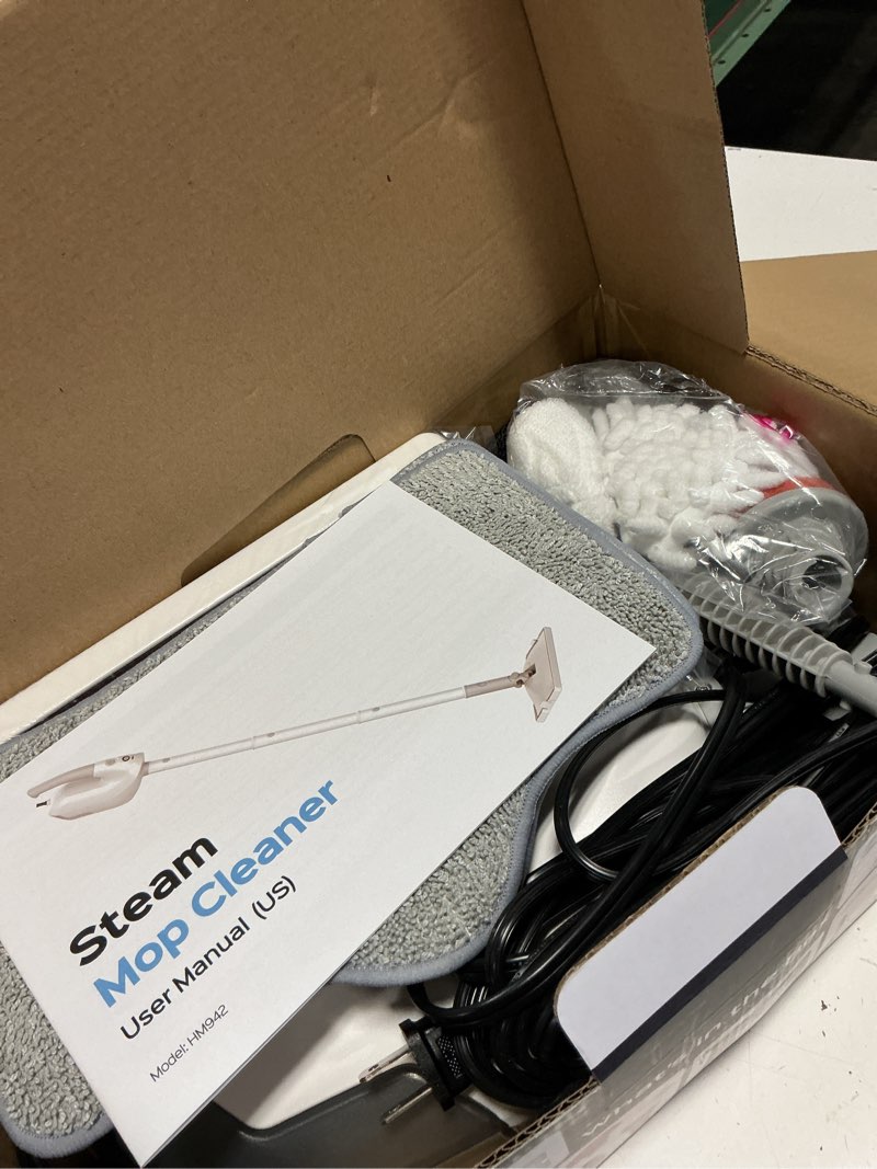 Condition photo showing Good Condition for 10-in-1 steam mop with detachable handheld steamer, multi & up steam cleaner for home with 350ml tank, 10s heat-up, 2-level control, lightweight and multi-surface steamer for floors, carpets, tiles