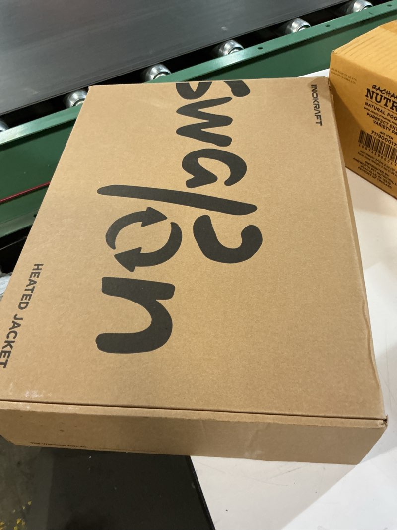 Condition photo showing New/Like New for InoKraft Heated Jacket for Women with Rechargeable Battery Pack, Water-Resistant Slim Heated Coat(Included USB-C Cable) Small Black