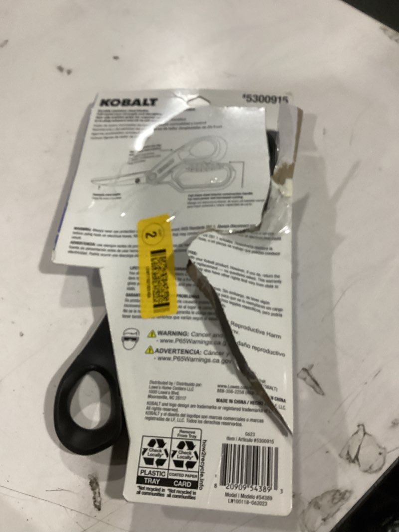 Condition photo showing Good Condition for kobalt stainless steel 2pc heavy-duty scissors