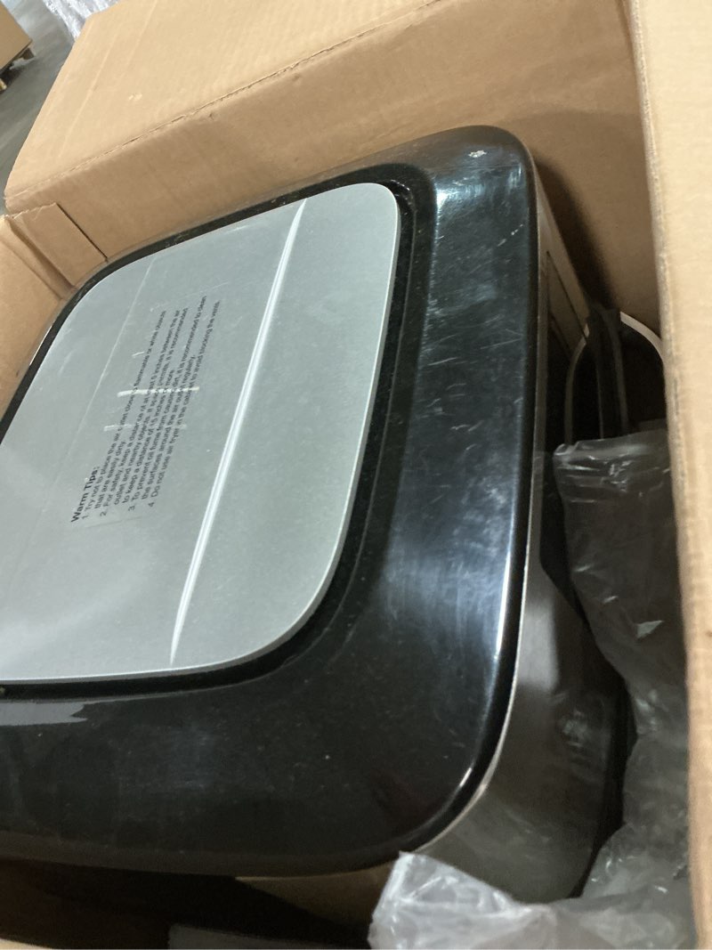 Condition photo showing As Is for Air Fryer Oven Large 20 QT, 10-in-1 Toaster Oven Air Fryer Combo with Window for Family, Airfryer Oven with Rotisserie, 3 Dehydrating Racks