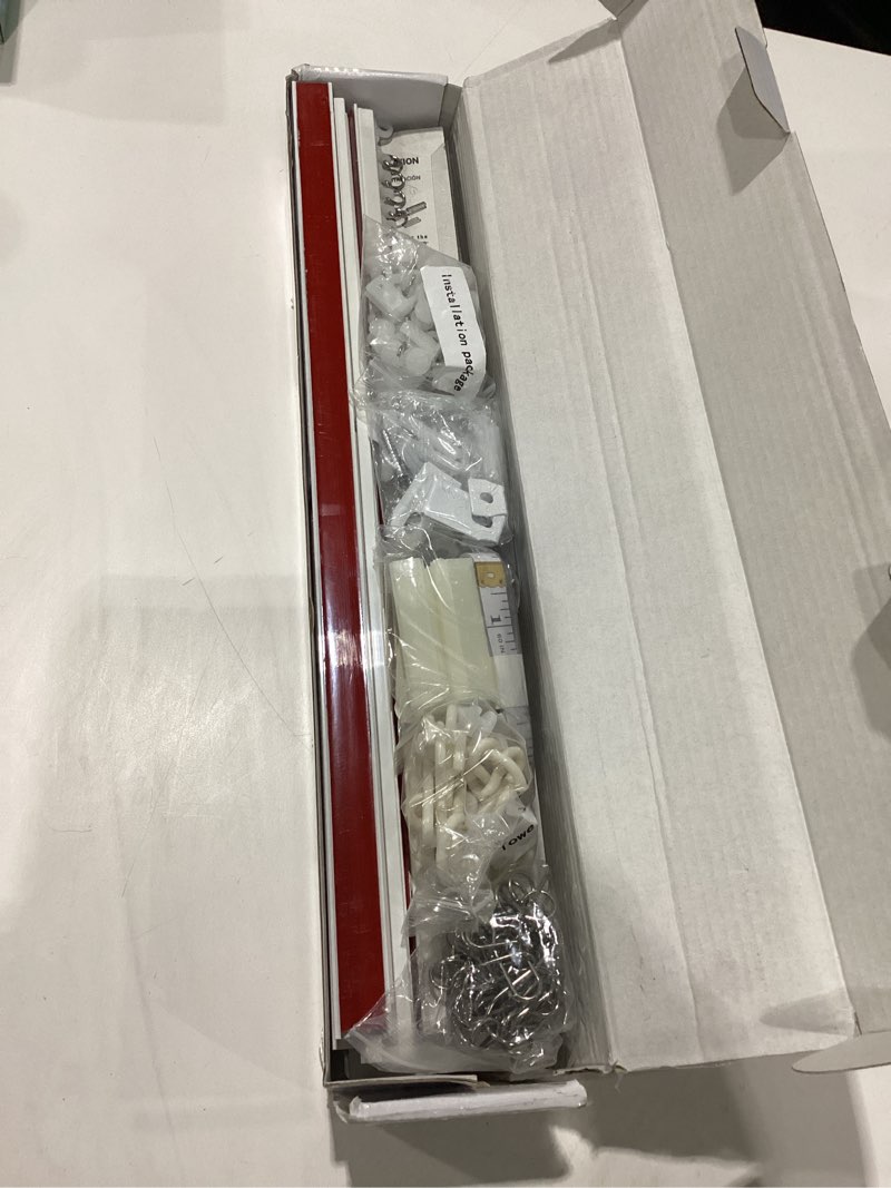 Condition photo showing New/Like New for adhesive ceiling curtain track, paste type no need to drill, suitable for smooth ceiling or wall, closets, door and window frames, meet multi-scenario and multi-functional needs-4.56m/15ft 4.56m/15ft white