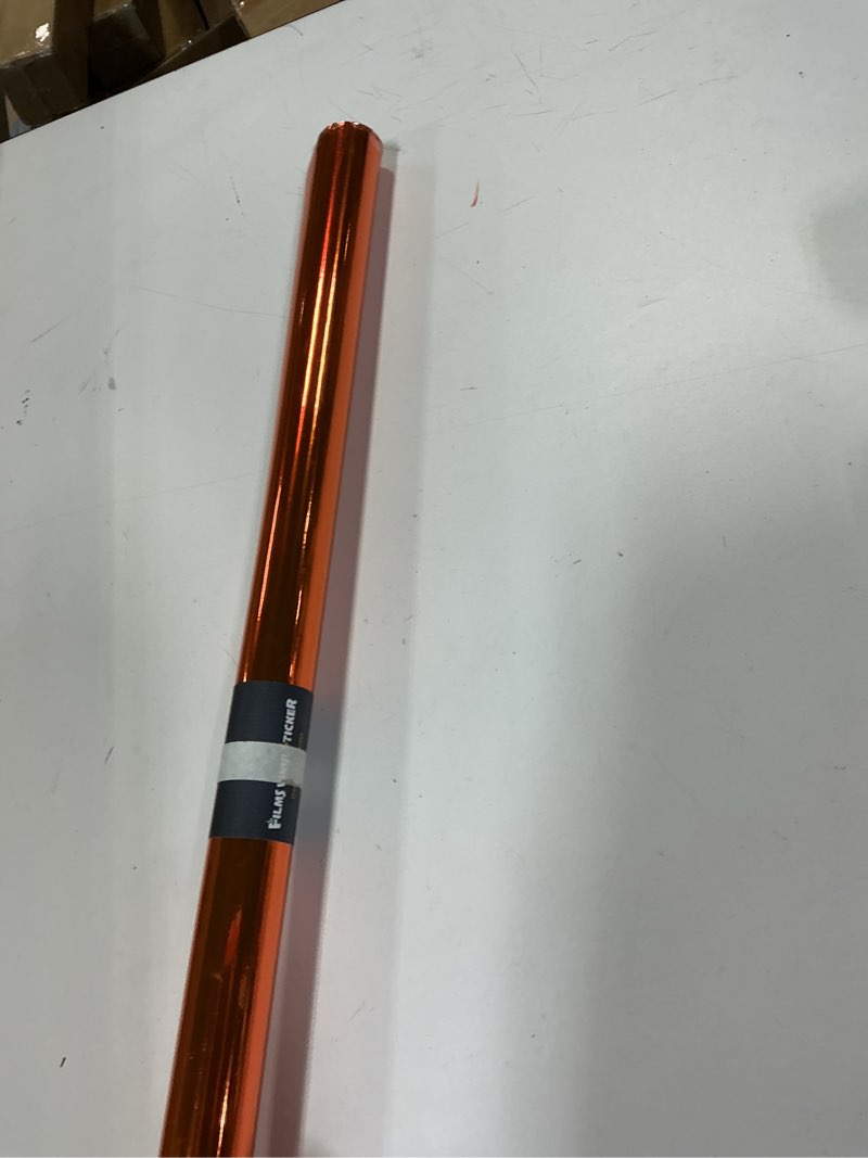 ATMOMO Chrome Mirror Orange Car Vinyl Wrap High Gloss Self-Adhesive DIY Car Decals Film Sheet 59.84'