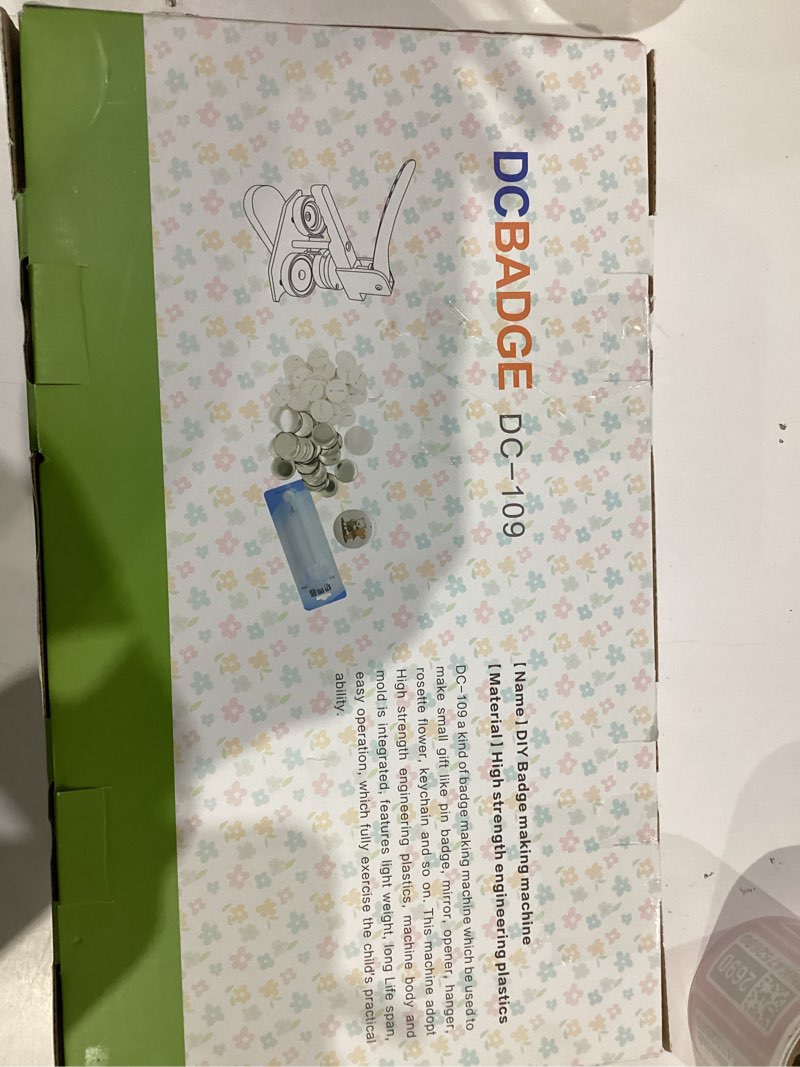 Condition photo showing New/Like New for Button Maker Machine, (3rd Gen) Installation-Free 32mm(1.25 in) DIY Pin Button Maker Press Machine Kit, Badge Punch Press Machine with Free 500pcs Button Parts&Pictures&Circle Cutter Round - 32 mm