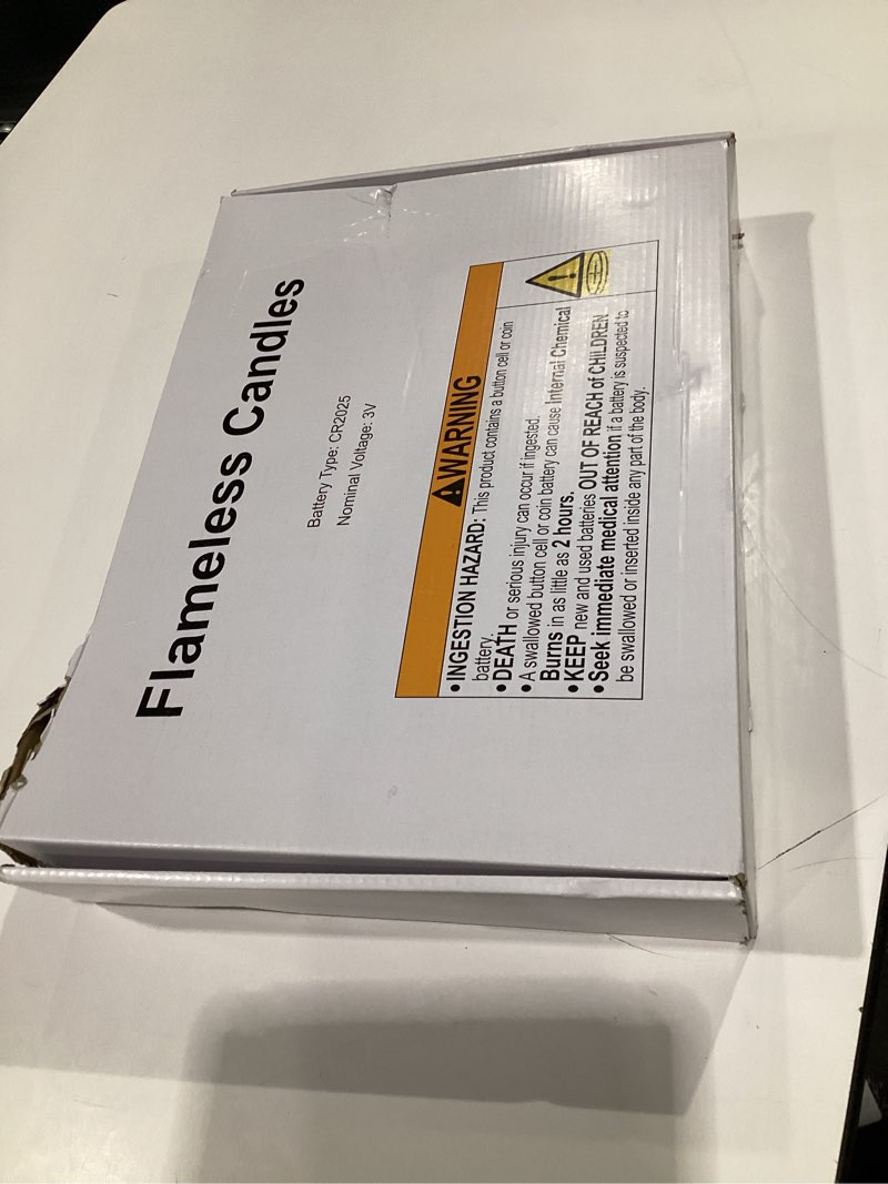 Condition photo showing Good Condition for Homemory 12Pcs Flameless Candles with Star String Fairy Lights, Flickering Battery Operated Candles,