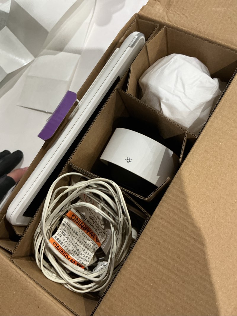 Condition photo showing As Is for vtech smart hd plus twin 2-camera smart wifi baby monitor – 2k cameras, 5.5" hd split-screen, 24x zoom, free app, multi-color night light 5.5" wifi 2 cams