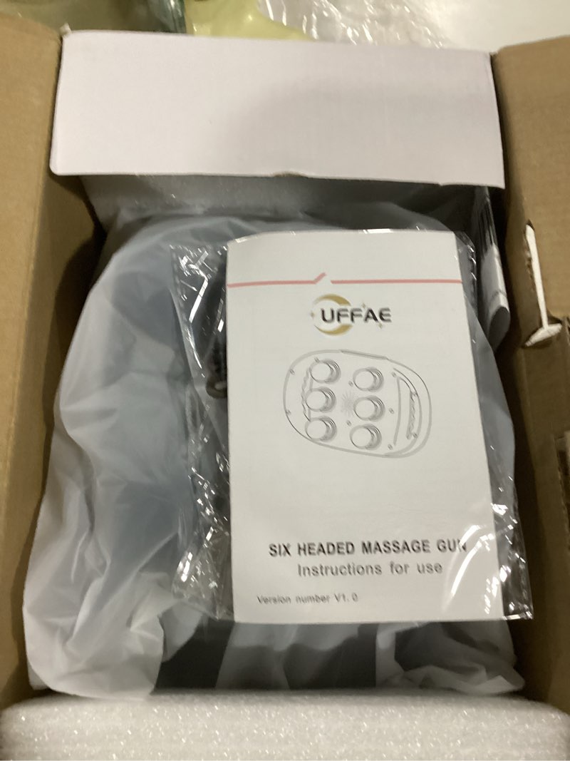 Condition photo showing Good Condition for 6 Head Massage Gun Deep Tissue with 9 Levels & 9 Modes, Electric Massager Tool for Legs, Arms, Waist, Back, Buttocks - Full Body Muscle Pain Relief, Ideal Gifts for Women, Men, Mom, and Dad Gray