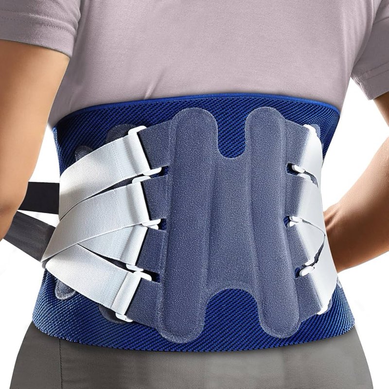 NEENCA Back Support Brace, Adjustable Lumbar Support for Pain Relief of Back/Lumbar/Waist, Waist  xxl 