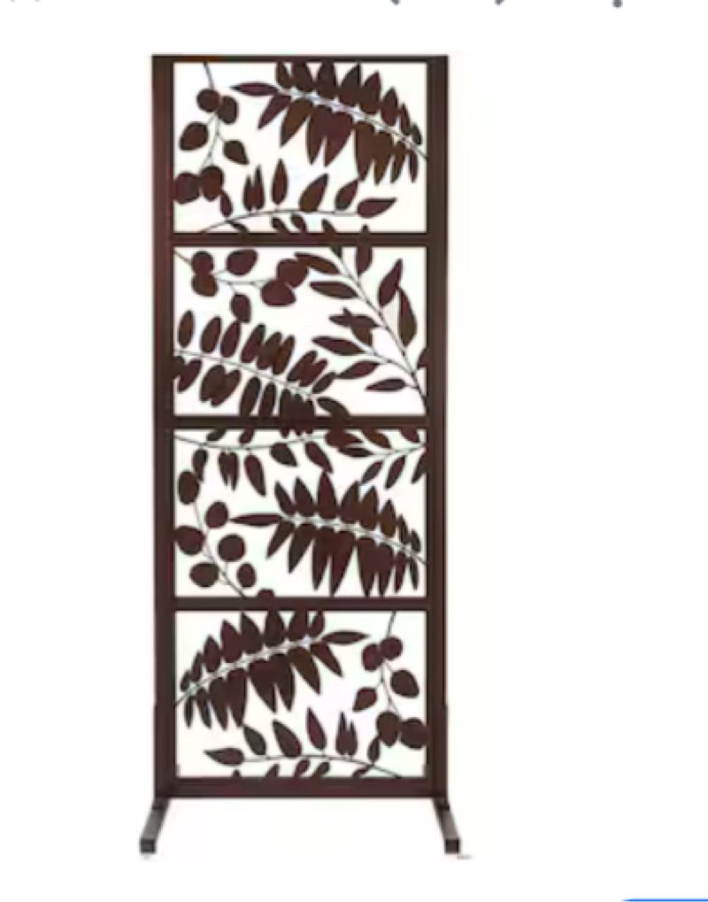 82\" H x 32\" W Brown Metal Fencing Kits 