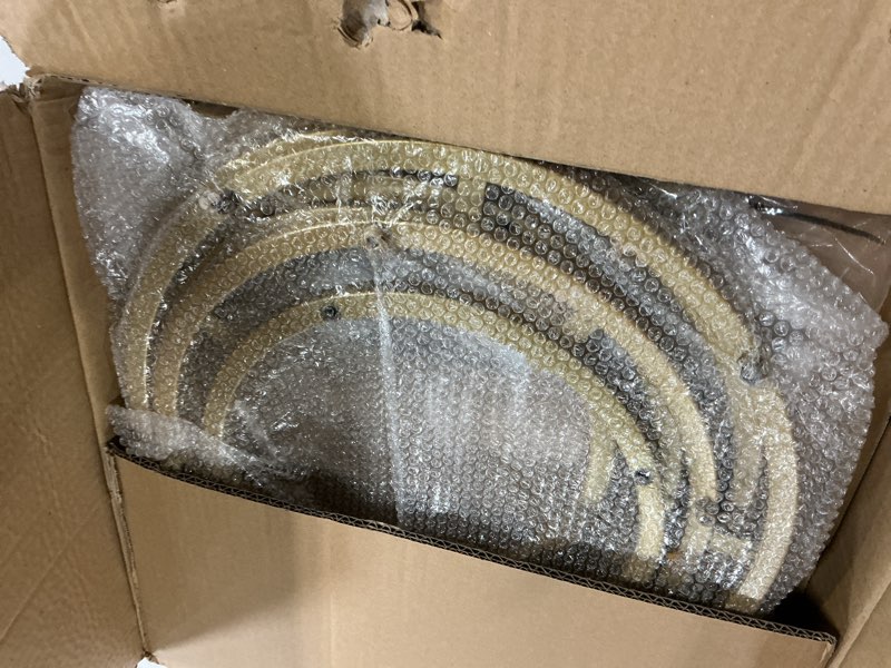 Condition photo showing New/Like New for Urban Deco Cylinder Stands for Party, 3Pcs Gold Round Pedestal Stand for Parties, Metal Cake Stands with Acrylic Countertop, Cilindros para Fiestas for Birthday Party Wedding Baby Shower Decor